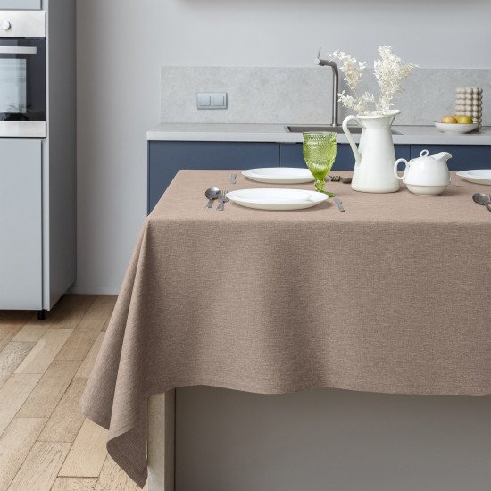 Скатерть Рогожка какао 165*200 см