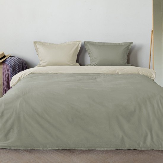 Постельное белье Fusion двустороннее 3141 шалфей Дуэт (семейное)