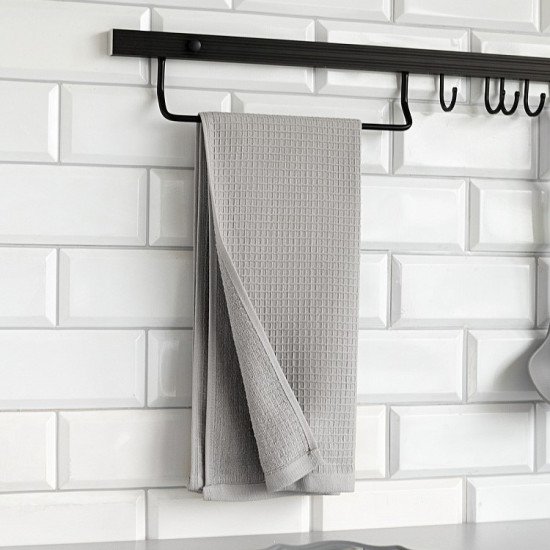 Полотенце махровое кухонное "DeNastia"  серый/D100305 35*75 см