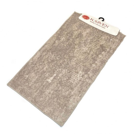 Комплект ковриков для ног в ванную 2 шт. "Karven" Buket темно-бежевый 50*60 см, 60*100 см