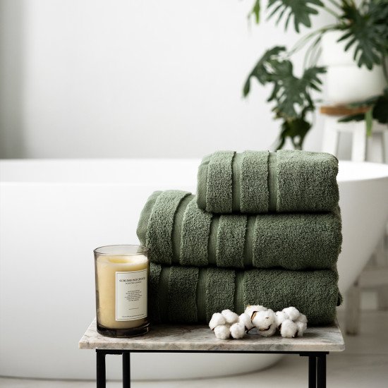 Полотенце махровое 1 шт "La Prima" Garmonia 3153 кипарисовый 100*150 см