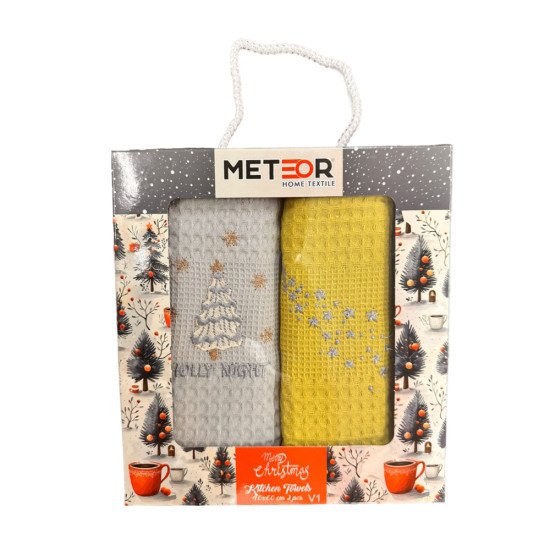 Комплект полотенец для кухни 2 шт. "Meteor" Символ года v1 40*60 см