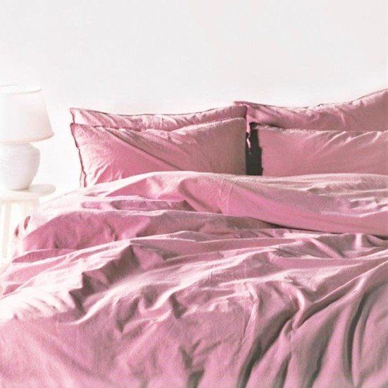 Постельное белье Вареный хлопок "Nova" Eco Line- слива Дуэт (семейное)