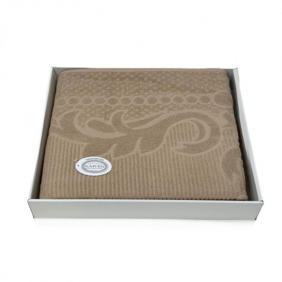 Покрывало-простыня махровая Ester v3 бежевый 220*240 см