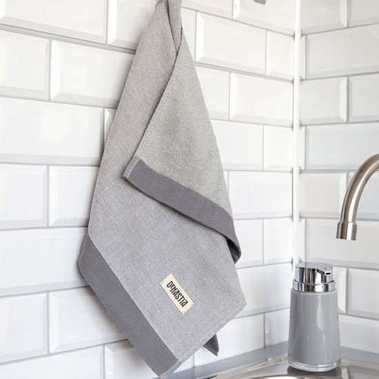 Полотенце махровое кухонное "DeNastia" Меланж серый/D100182 40*60 см