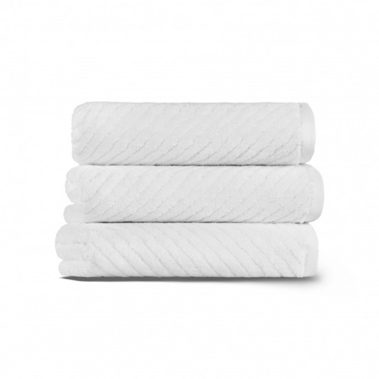 Полотенце махровое 1 шт "Casual Avenue/L'appartement" Chevron белый/white 33*33 см