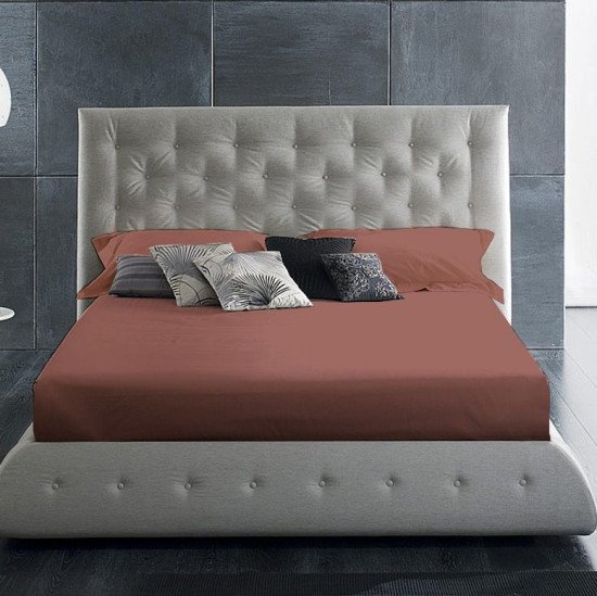 Простыня Мако-сатин "Primavelle" марсала 150*215 см