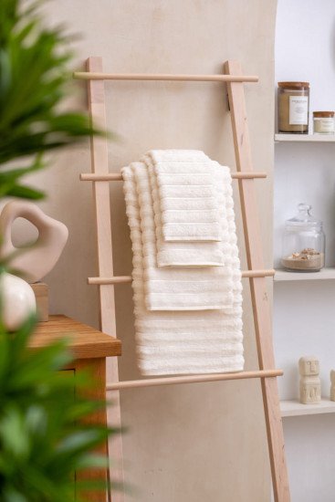 Полотенце махровое 1 шт "Arya" Defna экрю 90*150 см