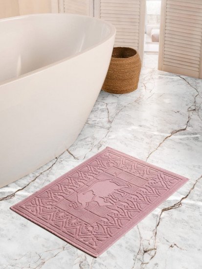 Полотенце махровое для ног в ванную 1 шт "Arya" Boho лиловый 50*70 см