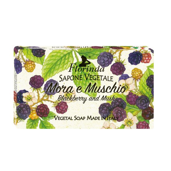 Мыло парфюмированное "Florinda" Passione di Frutta/Фруктовая страсть Mora e Muschio/Ежевика и мускус 100 г