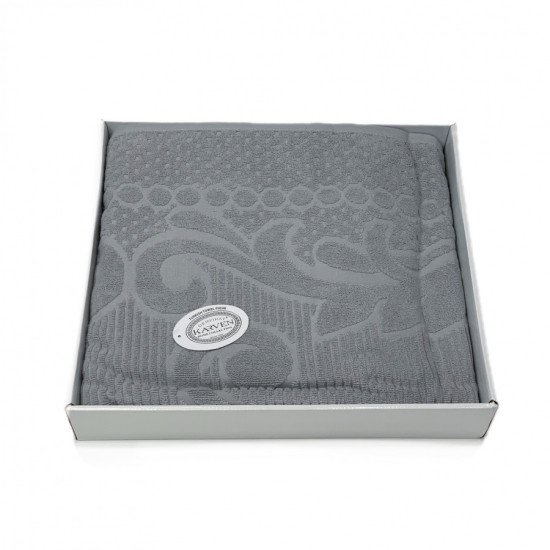 Покрывало-простыня махровая Ester v7 светло-серый 220*240 см