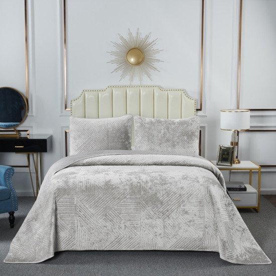 Покрывало Патрисия светло-серый  240*260 см