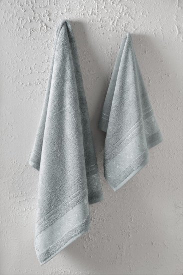 Полотенце махровое 1 шт "Arya" Giza голубой 50*90 см