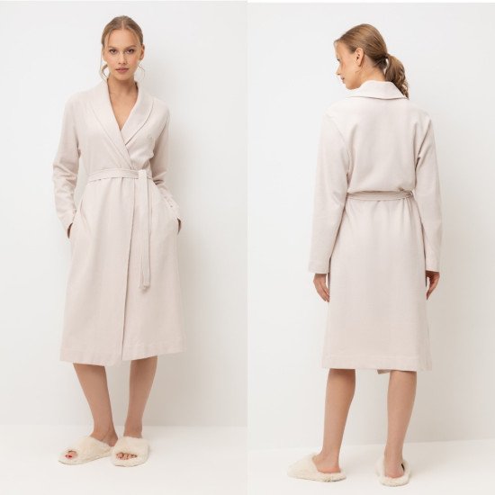 Халат женский "Very Neat" Melissa бежевый, арт. Е 50029 52 (2XL)