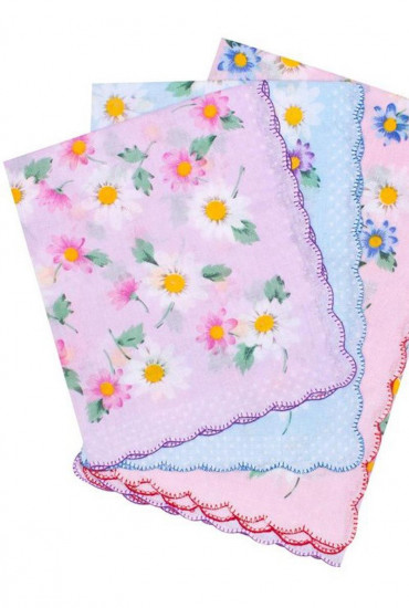 Набор женских носовых платков "Etteggy"  45452-11 30*30 см-6 шт.