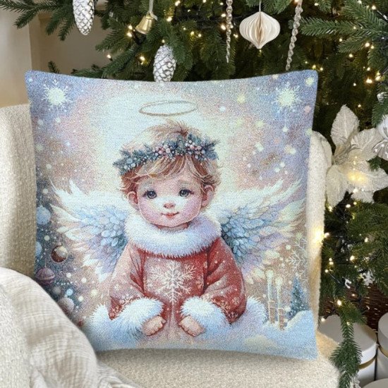Декоративная наволочка "Гобелен" Хранитель Рождества слева 45*45 (±2) см