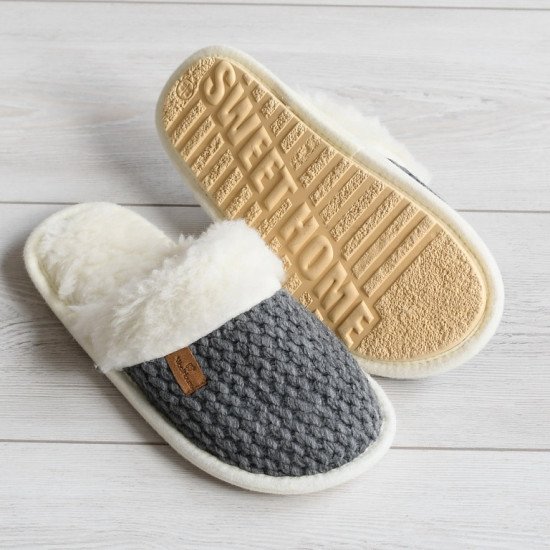 Тапочки женские "Woolhouse" Эрия серый 40/41