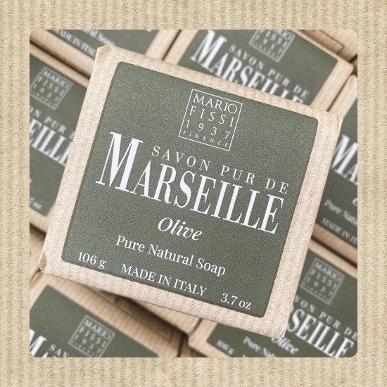 Мыло "Mario Fissi" Savon Pur de Marseille/Марсельское Olive/Олива 106 г