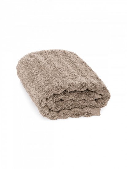 Полотенце махровое кухонное "DeNastia" Узкая волна бежевый D100145 40*60 см