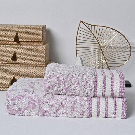 Полотенце махровое 1 шт "Ambiella" Millenium лиловый 70*140 см