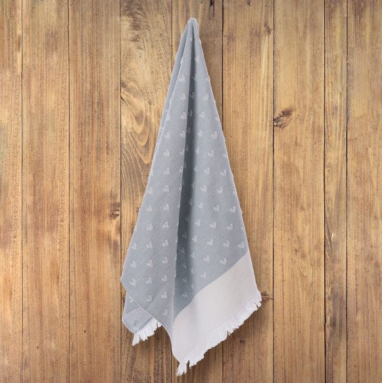 Полотенце махровое кухонное Hearts бирюзовый 40*60 см