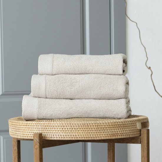 Полотенце махровое 1 шт "La Prima" Grazia 3403 Белый песок 100*150 см