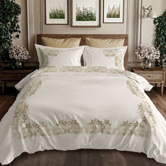 Постельное белье Мако-сатин Модель №3- 4077 Соната Евро