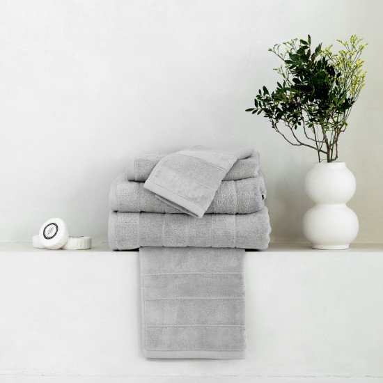 Полотенце махровое для ног в ванную 1 шт "La Prima" Urban 3424 серебристый 50*70 см