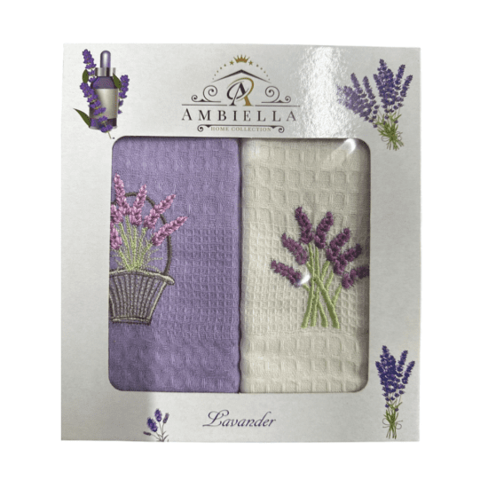 Комплект полотенец для кухни 2 шт. "Ambiella" Лаванда v2 40*60 см