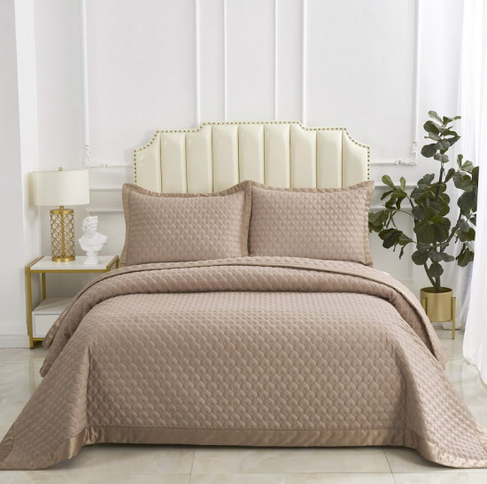 Покрывало с наволочками Роксалана мокко 230*250 см