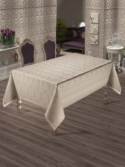 Скатерть "Do&Co" Yildiz капучино 160*220 см
