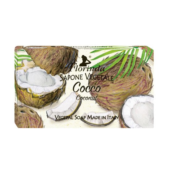 Мыло парфюмированное "Florinda" Profumi Tropicali/Ароматы тропиков Cocco/Кокос* 100 г