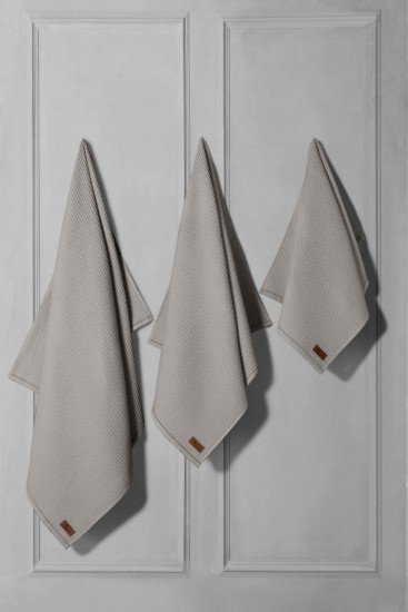 Полотенце вафельное 1 шт "Arya" Rob бежевый 50*90 см