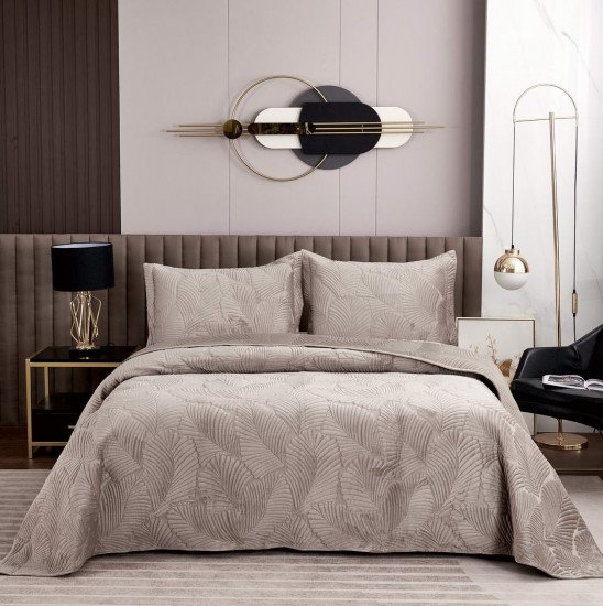 Покрывало с наволочками Ноэль бежевый 240*260 см