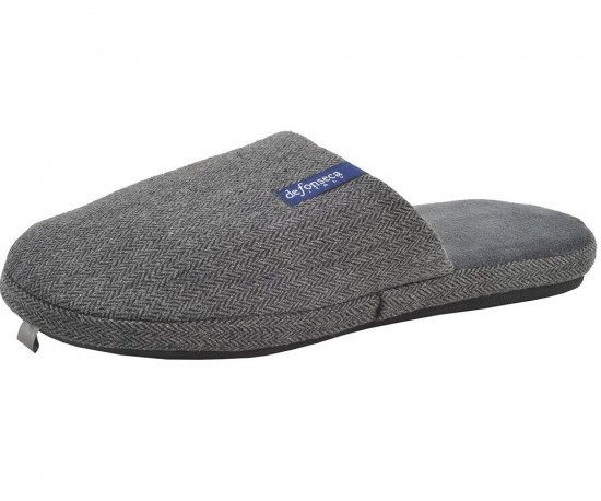 Тапочки мужские "De Fonseca" Roma Top серый-2 EU 44/45