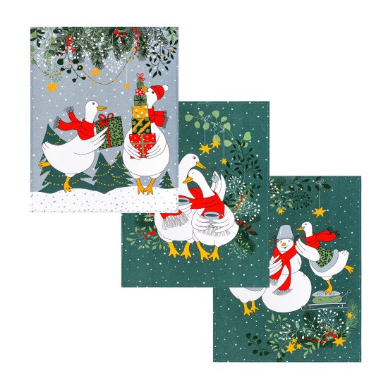 Комплект полотенец для кухни 3 шт. "Арт Дизайн" Рогожка Почудим 45*60 см