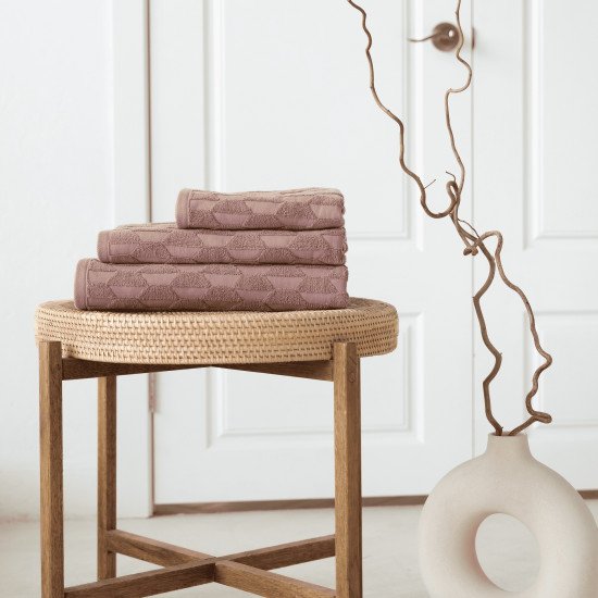 Полотенце махровое 1 шт "La Prima" Diamond 1514 пурпур 100*150 см