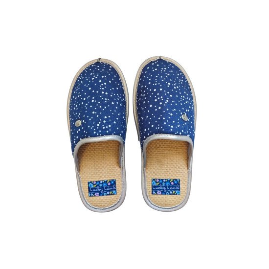 Тапочки женские "Lucky land" темно-синий 40