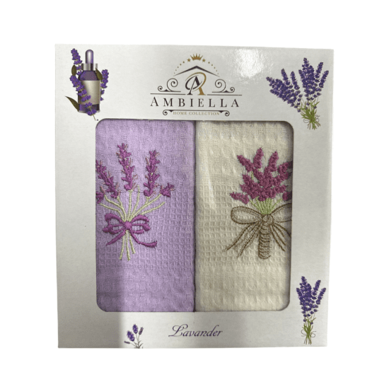Комплект полотенец для кухни 2 шт. "Ambiella" Лаванда v1 40*60 см