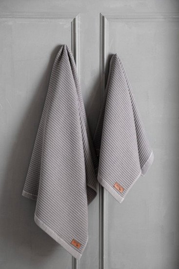 Полотенце вафельное 1 шт "Arya" Rob серый 50*90 см