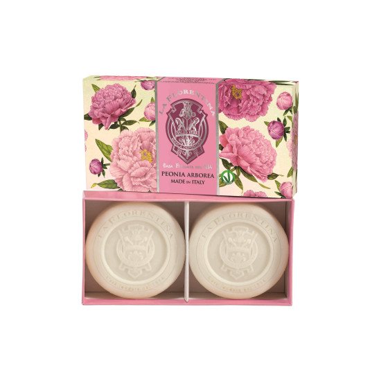 Подарочный набор парфюмированного мыла 2 шт. "La Florentina" Флорентийские сады Arboreal Peony/Изысканный пион 2*115 г