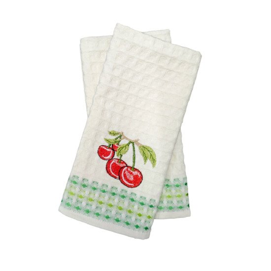 Полотенце кухонное 1 шт "Ambiella" Фрукты вишня 35*50 см