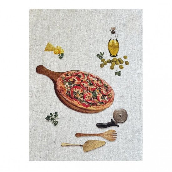 Полотенце кухонное "Белорусский Лён"  Пиццерия-2 46*56 см