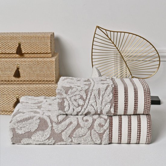 Полотенце махровое 1 шт "Ambiella" Millenium коричневый 50*90 см