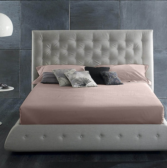 Простыня на резинке Мако-сатин "Primavelle" сухая роза 90*200 высота 28 см