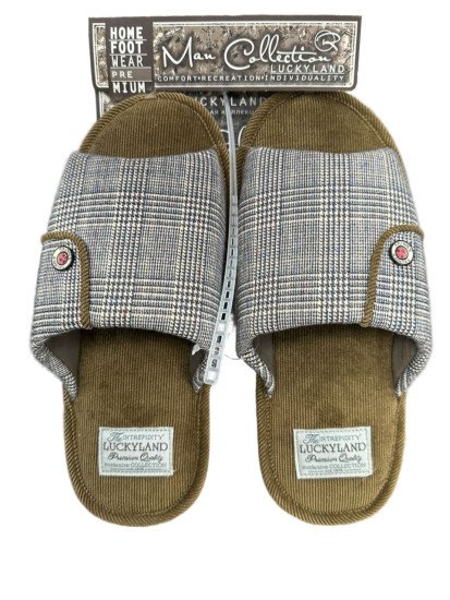 Тапочки мужские "Lucky land" Comfort 2996 светло-коричневый 42