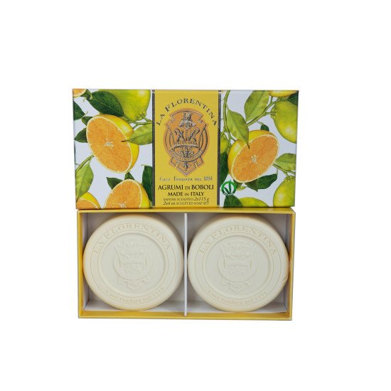 Подарочный набор парфюмированного мыла 2 шт. "La Florentina" Флорентийские сады Citrus/Цитрус 2*115 г