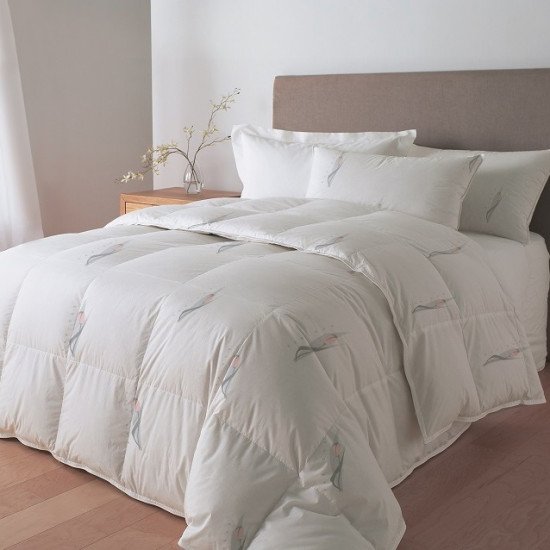 Одеяло пуховое Премиум "Kariguz" Tulips всесезонное 1,5 спальное, 150*200 (±5) см