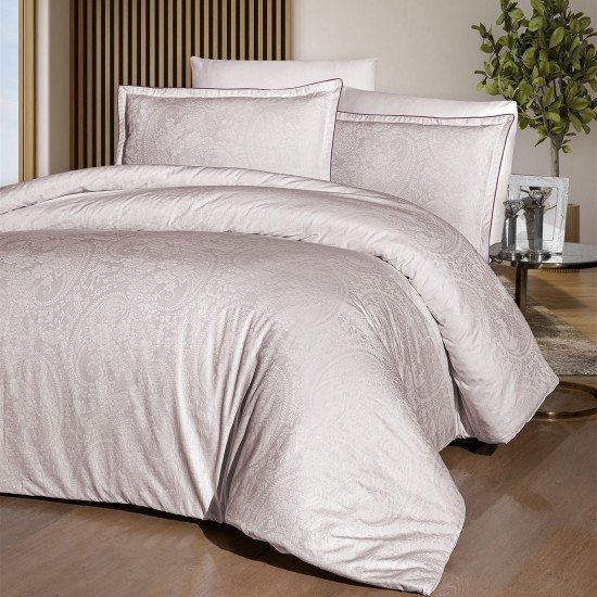 Постельное белье Сатин "DO&CO" Tracy- пудра Евро