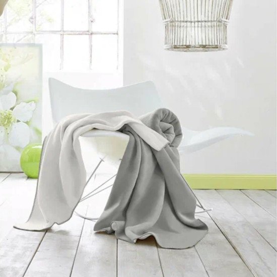 Плед "Biederlack" двусторонний Grapfit Rauch 150*200 см